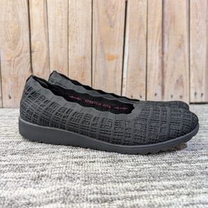 Skechers Cleo Flex Wedge - Spellbind Ballet Flats in Black Size 8 Women